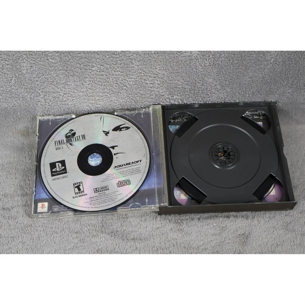 Final Fantasy VIII Sony PlayStation 1 PS1 Game Discs 2 3 4 Squaresoft RPG‎ 1999